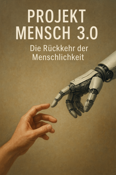 Ein menschlicher Hand und eine Robotik-Hand strecken sich einander entgegen.