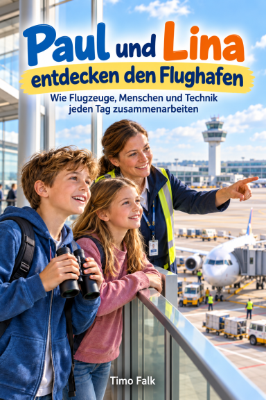 Paul und Lina - entdecken den Flughafen - Wie Flugzeuge, Menschen und Technik jeden Tag zusammenarbeiten Buchcover