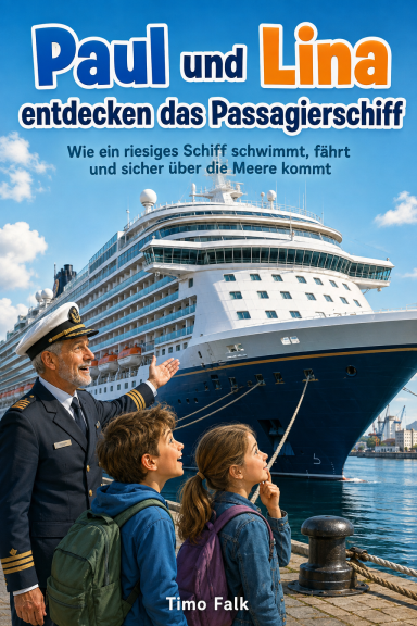 Paul und Lina entdecken das Passagierschiff - Wie ein riesiges Schiff schwimmt, fährt und sicher über die Meere kommt Buchcover